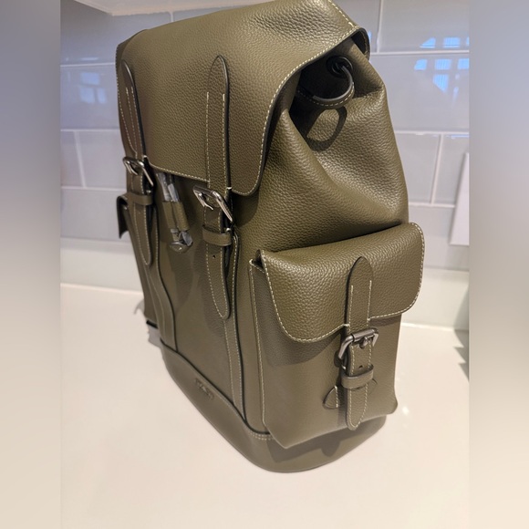 NWT • Coach Hudson Backpack • (Hunter/Olive Green) • New With Tags - Picture 3 of 11
